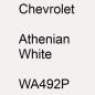 Preview: Chevrolet, Athenian White, WA492P.